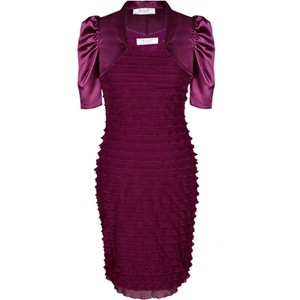 Fioletowa sukienka Fokus mini dopasowana