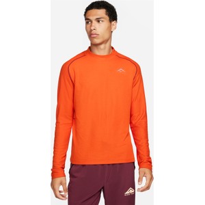 Pomarańczowa koszulka z długim rękawem Nike w sportowym stylu z długim rękawem