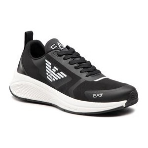 Czarne buty sportowe Emporio Armani w sportowym stylu