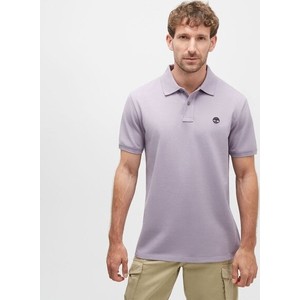Fioletowy t-shirt Timberland z krótkim rękawem