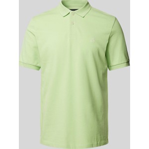 Zielona koszulka polo Marc O'Polo w stylu casual z krótkim rękawem