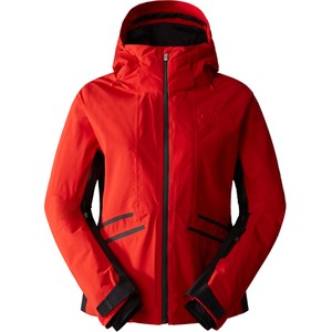 Czerwona kurtka The North Face w sportowym stylu z kapturem narciarska