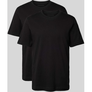 Czarny t-shirt Tom Tailor w stylu casual z krótkim rękawem