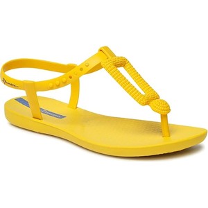 Żółte sandały Ipanema z klamrami w stylu casual z płaską podeszwą