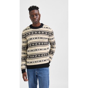 Sweter Selected Homme w młodzieżowym stylu z okrągłym dekoltem