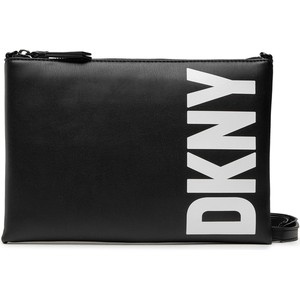 Czarna torebka DKNY matowa średnia w młodzieżowym stylu