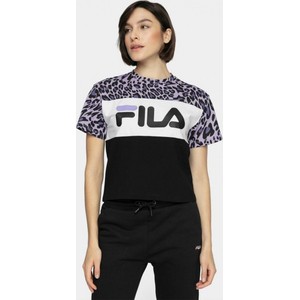 T-shirt Fila z bawełny z okrągłym dekoltem w sportowym stylu