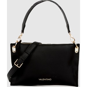 Czarna torebka Valentino by Mario Valentino w stylu glamour średnia matowa