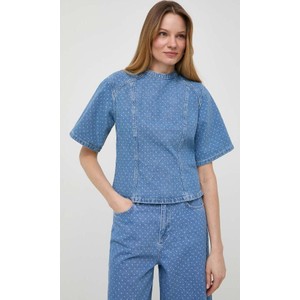 Niebieska bluzka Custommade w stylu casual