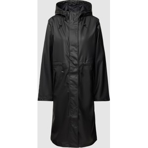 Czarny płaszcz Selected Femme z kapturem