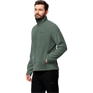 Zielona bluza Jack Wolfskin z polaru w sportowym stylu