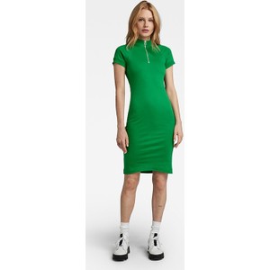 Zielona sukienka G-star mini z bawełny ołówkowa