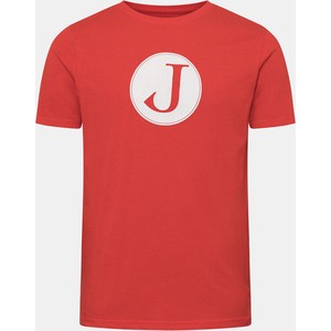 T-shirt Jeckerson z nadrukiem z krótkim rękawem w młodzieżowym stylu