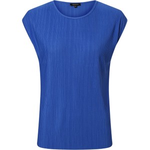 Niebieski t-shirt More & More w stylu casual