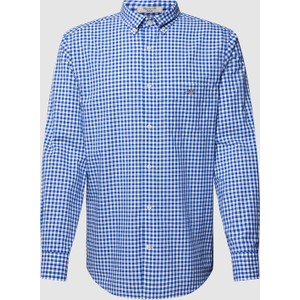 Niebieska koszula Gant z bawełny z kołnierzykiem button down w stylu casual