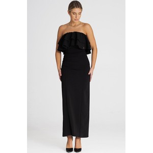 Czarna sukienka Fokus w stylu casual