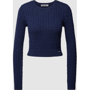 Niebieski sweter Review w stylu casual