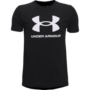 Czarna koszulka dziecięca Under Armour dla chłopców