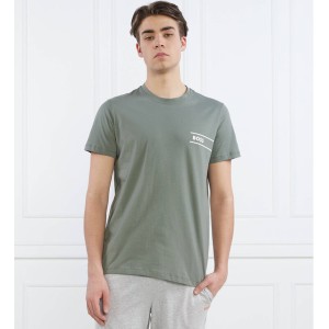 Zielony t-shirt Hugo Boss z krótkim rękawem w stylu casual