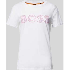 T-shirt Hugo Boss z okrągłym dekoltem z krótkim rękawem w młodzieżowym stylu