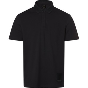 Czarna koszulka polo Armani Exchange z krótkim rękawem w stylu casual
