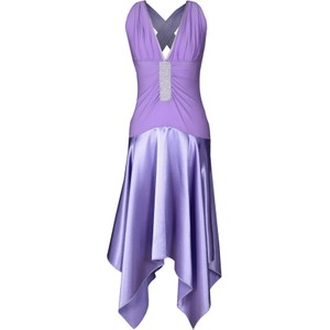 Sukienka Fokus w stylu glamour midi z dekoltem w kształcie litery v