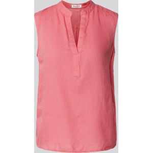 Różowa bluzka Marc O'Polo z dekoltem w kształcie litery v