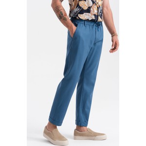 Niebieskie spodnie Ombre w stylu casual