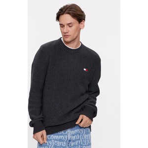 Sweter Tommy Jeans z okrągłym dekoltem w stylu casual
