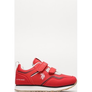 Czerwone buty sportowe dziecięce U.S. Polo