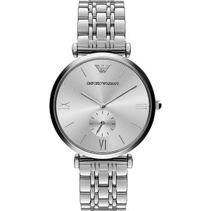 Emporio Armani zegarek męski kolor srebrny