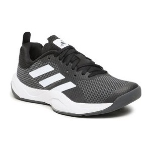 Czarne buty sportowe Adidas z płaską podeszwą w sportowym stylu