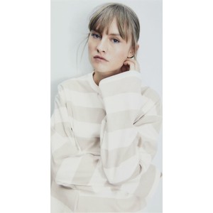 Bluzka H & M z bawełny w stylu casual z okrągłym dekoltem