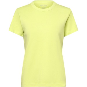 Żółty t-shirt Marie Lund z bawełny