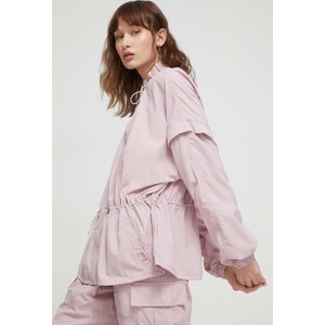 Różowa kurtka UGG Australia w stylu casual krótka z tkaniny