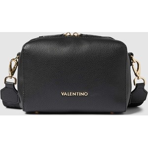 Czarna torebka Valentino Bags z aplikacjami na ramię średnia