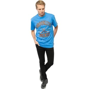 Niebieski t-shirt Tommy Hilfiger w młodzieżowym stylu z krótkim rękawem z bawełny