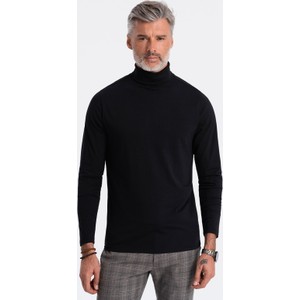 Czarny sweter Ombre z bawełny