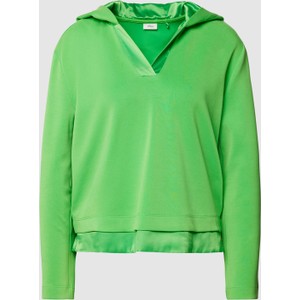 Zielona bluza S.Oliver Black Label z kapturem w stylu casual