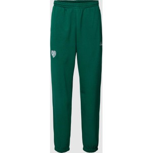 Zielone spodnie Adidas Sportswear w sportowym stylu z bawełny