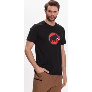 Czarny t-shirt Mammut w młodzieżowym stylu
