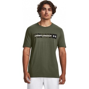 Zielony t-shirt Under Armour w sportowym stylu z bawełny