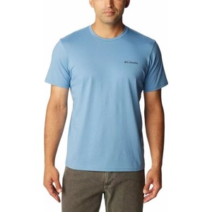 Niebieski t-shirt Columbia w sportowym stylu z bawełny