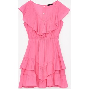 Różowa sukienka Mohito mini w stylu casual