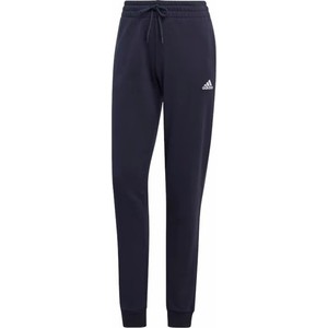 Granatowe spodnie sportowe Adidas w sportowym stylu z jedwabiu