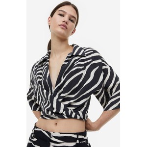 Bluzka H & M w stylu casual z dekoltem w kształcie litery v