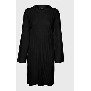 Czarna sukienka Vero Moda mini w stylu casual z długim rękawem