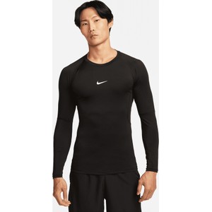 Czarna koszulka z długim rękawem Nike z długim rękawem w sportowym stylu