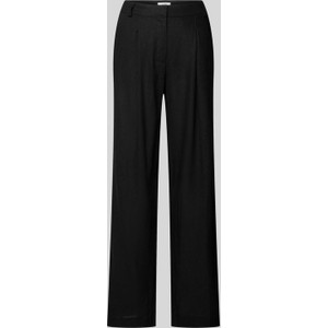 Czarne spodnie mbyM z lnu w stylu retro