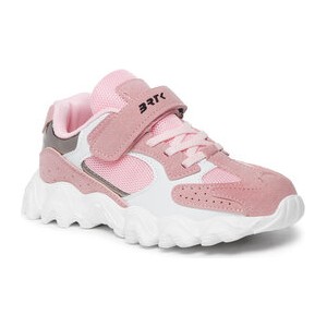 Różowe buty sportowe dziecięce Bartek dla dziewczynek na rzepy